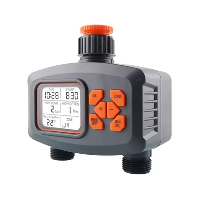 2 Way LCD Display Casa Jardim Irrigação Temporizador de chuva Controlador automático