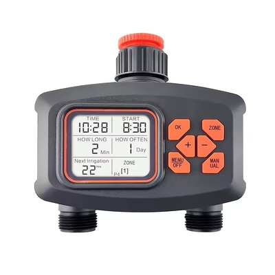 2 Way LCD Display Casa Jardim Irrigação Temporizador de chuva Controlador automático