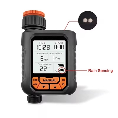 Large LCD Display Water Timer Impermeável Casa Jardim Irrigação Temporizador de chuva