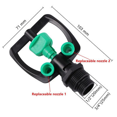 Resistência UV 3/4' Sprinkler de água para irrigação de plantas de jardim